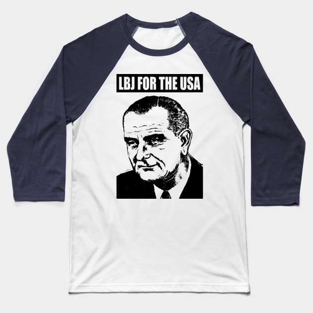 LBJ FOR THE USA-2 Baseball T-Shirt by truthtopower